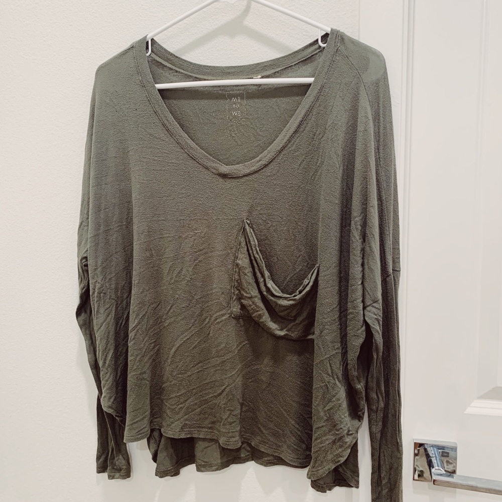 Pacsun olive green long sleeve